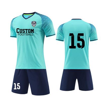 China Boys Girls Sets Blue Sport T-shirt Shorts Set Short Sleeve Tee Set Kids Crewneck Shirt Set for sale