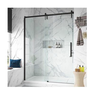 China Los Angeles modern homeowner wholesale price frameless rain glass shower door with high quality for sale