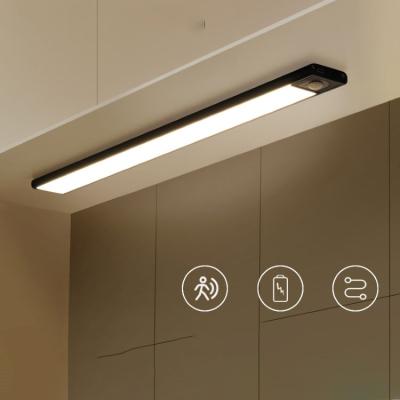 China Modern Ultrathin LED Cabinet Lights Motion Sensor Cabinet Lighting 40cm USB Rechargeable Led Sensor Light for sale