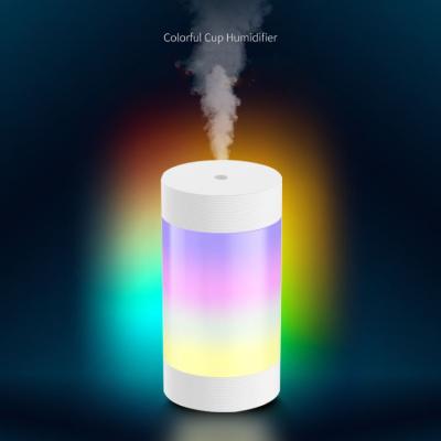 China Modern 5 in 1 Ultrasonic Air Aroma Humidifier Led Colorful Light Air Humidifier Led Night Light for sale