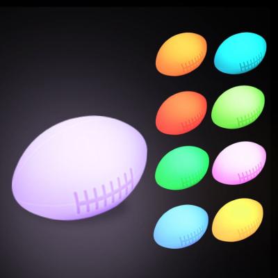 China Modern Soft Silicone LED Ball Shape Colors Baby Kids Night Light Rechargeable Remote Control Night Light for sale