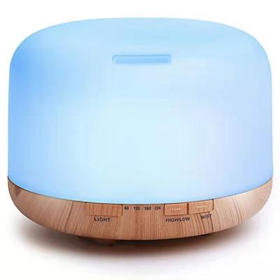 China New Modern Design Timer and Safety Control Wood Fiber Auto-Humidifier Led Night Light for sale