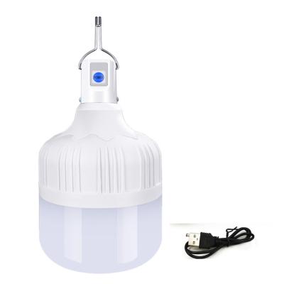 China Bright Garden/Camping/Emergency Lights Height Radio LED Light 4200mA Rechargeable Battery Hanging Lamp Led Bulb Camping Tent Light for sale