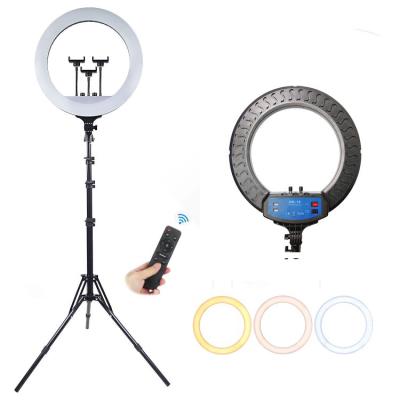 China High Brightness 10 Inch Widescreen Makeup Ring Light Remote Contol 18 Level Photographer Light Ring Light With Stand For Make Up Living Vedio for sale