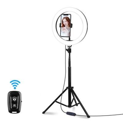 China Makeup Ring Light Led 10 Inch Ring Light With Tripod Stand Selfie Light Dimmable 3000K-6000K Photographer Lamp For YouTube Visual TIK Living TOK for sale