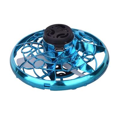 China Sports Toy Hot Sale Shinning LED Lights Manual Spinner 360 Drones UFO Flying Rotating Flight Toy For Kids And Adults for sale