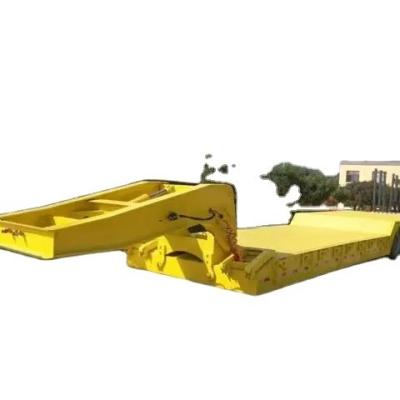 China Detachable Ultra-Low Flat Semi-Trailer for Cross-Border Heavy-Duty Steel Construction for sale