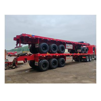 China 15 Workdays Production Time 3-Axle Double-Trailer Train for Heavy-Duty Tipper Trailer for sale