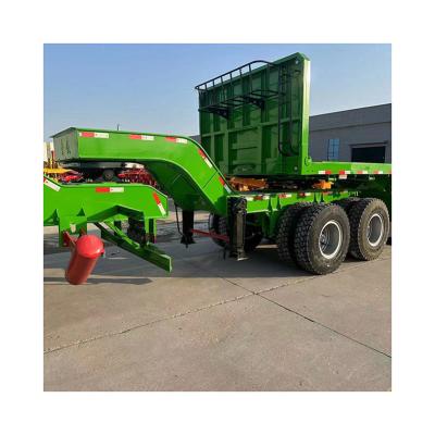 China 100 toneladas 3 eixos 40ft Double Link Supper Flatbed Skeleton Chassis Semi-trailer à venda