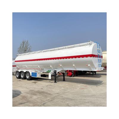 China Truck Trailer 3 Axles 40000Litres Oil Fuel Tanker Semi Trailer with Steel Material for sale