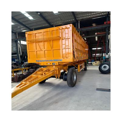 China Full Trailer Dump Tow Bar Dump Trailer 120T Vehicle Sandblasting Anti Corrosion for sale