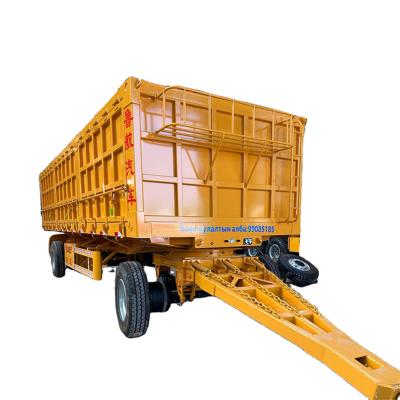 China customized 3 Axles 40Ft Skeleton Chassis Semi Trailer Container with Steel for sale