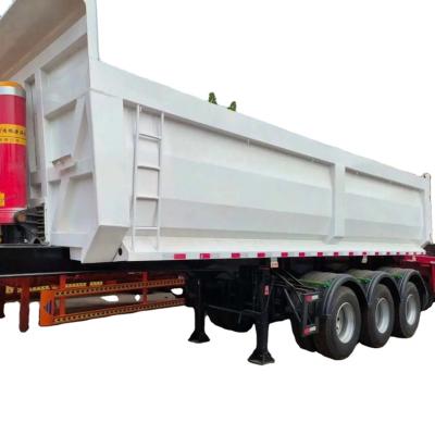 China Truck Trailer Rear Dump Semi Trailer Tipping Trailer with and 16T Axle Made for sale