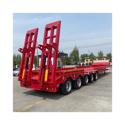 China Steel Transport Made Convenient with Expandable 5 Axles Flatbed Semi Trailer for sale