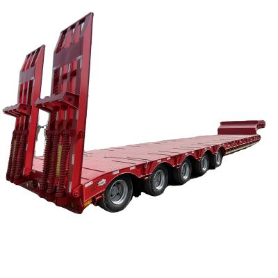 Chine 40 TON Max Payload Lowboy Trailer Trailers lourds pour le transport de matériel à vendre