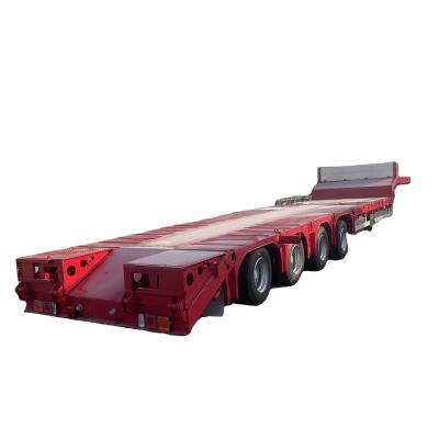 China Maximale Nutzlast 80-150 Tonnen Schwerlast landwirtschaftlicher Traktor Lowboy Dump Trailer zu verkaufen