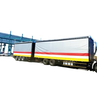 China Zug B 3 Achsen 40ft Vorhangsider Anhänger mit maximaler Nutzlast 30000 kg 14000*2480*1260mm zu verkaufen