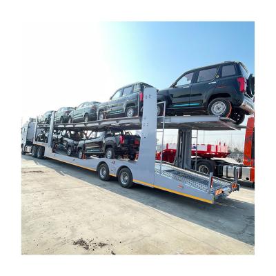 China Customizable Semi-Trailer for Heavy Duty Commercial Tandem Axle Vehicle Transport for sale