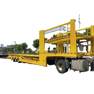 China Standard 28Ton Landing Gear Car Carrier Semi Trailer with Max Payload of 45 100 Tons for sale