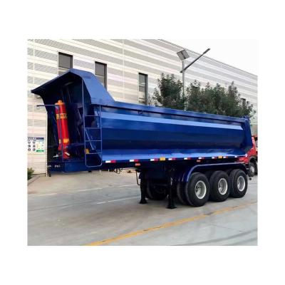 China 45 Cbm Dump Trailer 3 Achse 40 50 60 Tonnen Tipper Trailer Stahlmaterial und anpassbar zu verkaufen