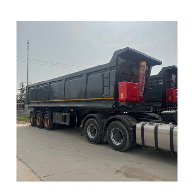 China Kunden Optional Gebraucht-Tipper-Semi-Anhänger 40 Cbm 50 60 Tonnen 3 oder 4 Achsen Weg-Dump-Anhänger zu verkaufen