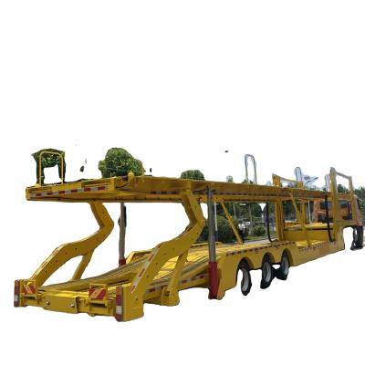 China 15M 2 Floors Hydraulic Lifting Car Carrier Trailer Travel Trailer with Steel Construction for sale