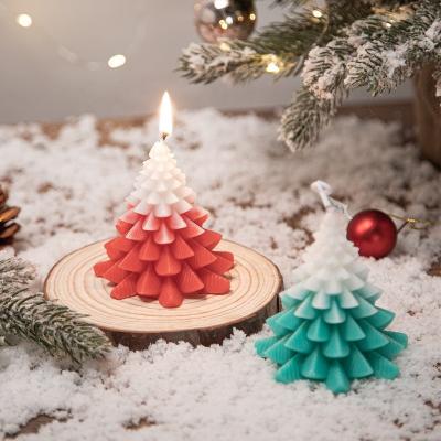 China New Birthdays Christmas Tree Scented Candles Handmade Accompanied Gifts For Home Decoration Set Shooting Props Gifts for sale