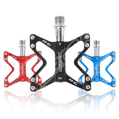 China BMX Folding Ultralight Bicycle Pedals Aluminum Alloy DU Bearing Road Colorful Light Stand Bike Pedals for sale