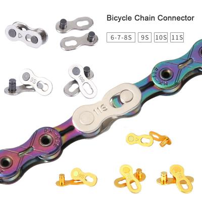 China Magic Link Chain Connector Ultralight Bicycle Chain Mountain Bike Joins Buttons Speed ​​Quick Connect Link for sale