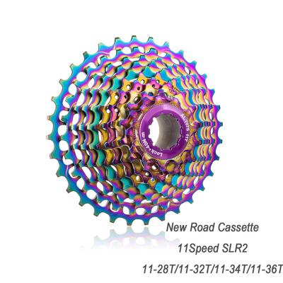 China 11 Speed ​​28T/32T/34T/36T Multi-Color Ultralight Road Bike Cassette Flywheel for sale