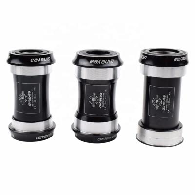 China Aluminum Bowl+Bearing BB30 BB79 MTB Bicycle Press Fit BB Sets 42/46*22/24/30mm Through Axle Road Mountain Fat Bike Bottom Bracket For SHIMANO for sale