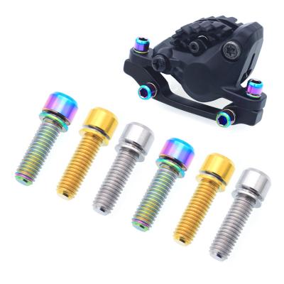 China 4pcs M6 Stem Stem Bolts Handlebar Cycling Stem Bolts Bicycle Fixed Screws Bike Stem MTB Accesorios for sale