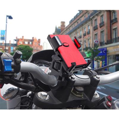 China Aluminum Alloy Mobile Phone Holder Adjustable Waterproof Motorcycle Phone Bracket Mount for sale