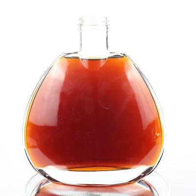 China NCT-179 1000ml Beverage Vodka Spirit Rum Glass Liquor Bottle Wholesale Brandy Bottle for sale