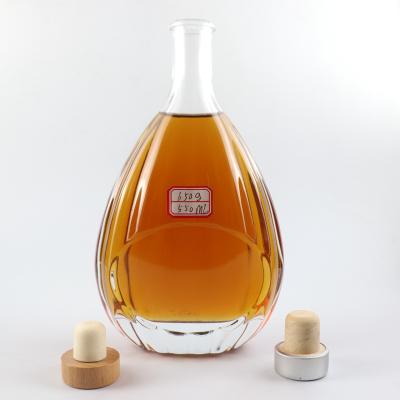 China Beverage Earl 550ML whiskey bottle xo brandy glass empty bottle for sale