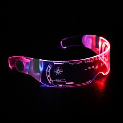 China Newest Acrylic Cool Design For Party LED Acrylic Flashing Glasses for sale