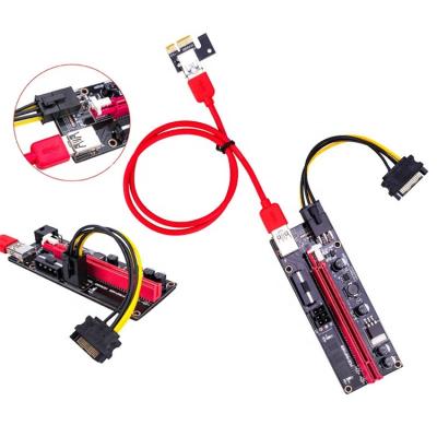 China Riser VER 009S Express Riser, PCI-E 1X to 16X Riser Card, USB 3.0 Cable Power for sale