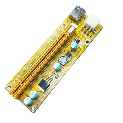 China Solid riser capacitor VER 009 4 pcie riser express 009 yellow PCBA on sale riser 009 4pin for sale