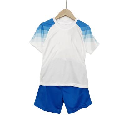 China Sets wholesale white new season 2023-2024 football jersey kids sportswear kit breathable quick-drying suit away for sale