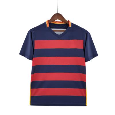 China Shirts & Tops Wholesale High Quality Retro Soccer Jerseys Sublimation Club Retros Stripe Color Uniforms Team Shirts Soccer Polo Shirts for sale