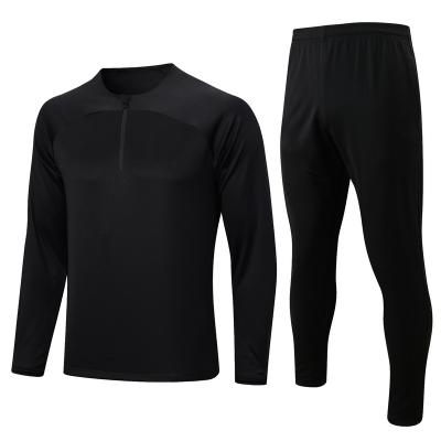 China 2023-2024 Low Price Hot Selling Men's Long Sleeve Black Long Sleeve Soccer Training Clothes Soccer Clothing Sportswear for sale