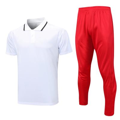 China Wholesale Breathable Soccer Jersey Sets Mens White Short Sleeved T-Shirt Sportswear for sale