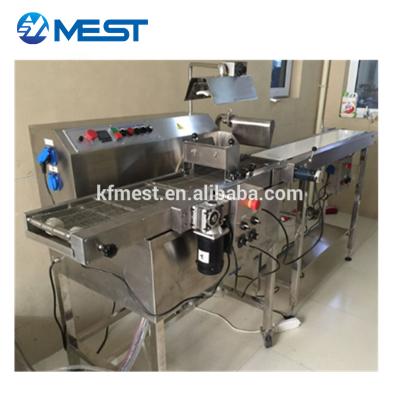 China Chocolate Enrobing Machine Cheap Price Chocolate Tempering Machine / Chocolate Coating Line Mini Chocolate Enrobing Machine for sale