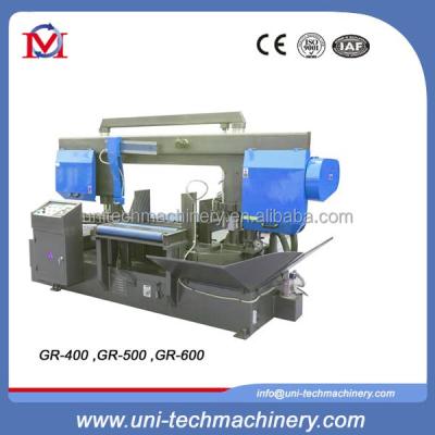 China GR-330 Angle Cut 45 Degree Horizontal Metal Cutting Strip Saw 4115X27X0.9 for sale