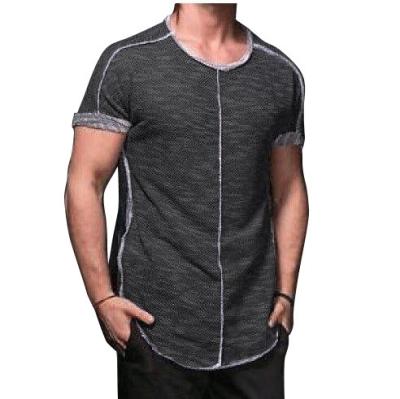 China Latest Ok 1pcs T-shirts Gym T-shirt Sleeve Anti-Shrink Clothing Men Anti-Shrink Design Short T-shirt Men Anti-Shrink for sale