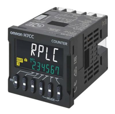 China H7CC-AW  Digital counter, screw terminals,48x48 mm,SPST and SPDT relay output,100-240 VAC supply,12 VDC aux Te koop