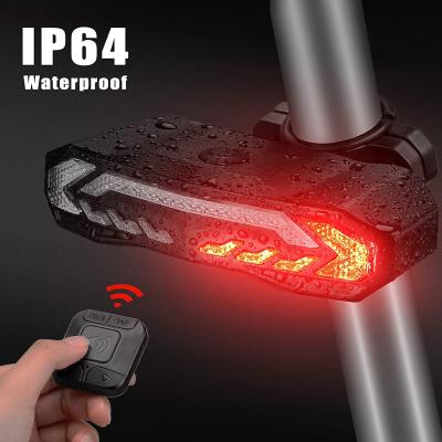 China bicycle rechargeable remote control cycling rear light led alarm 110dB anti-theft light for mountain bike SF31 for sale