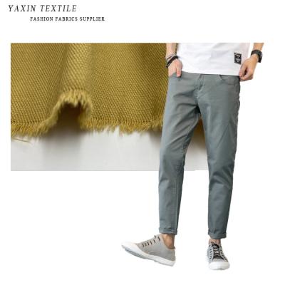 China A2015 New Designed Washed Brushed Woven Sueded Stretch 220GSM Twill Fabric For Pants for sale