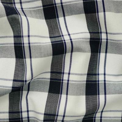 China Breathable READY TO SHIP 50%POLY 50%BAMBOO YARN DYED WOVEN CHECK for sale