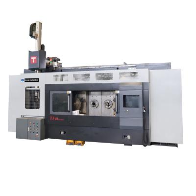 China High Precision Home Use Dural Shaft Center CNC Flat Bed Turning Lathe TS40 for sale